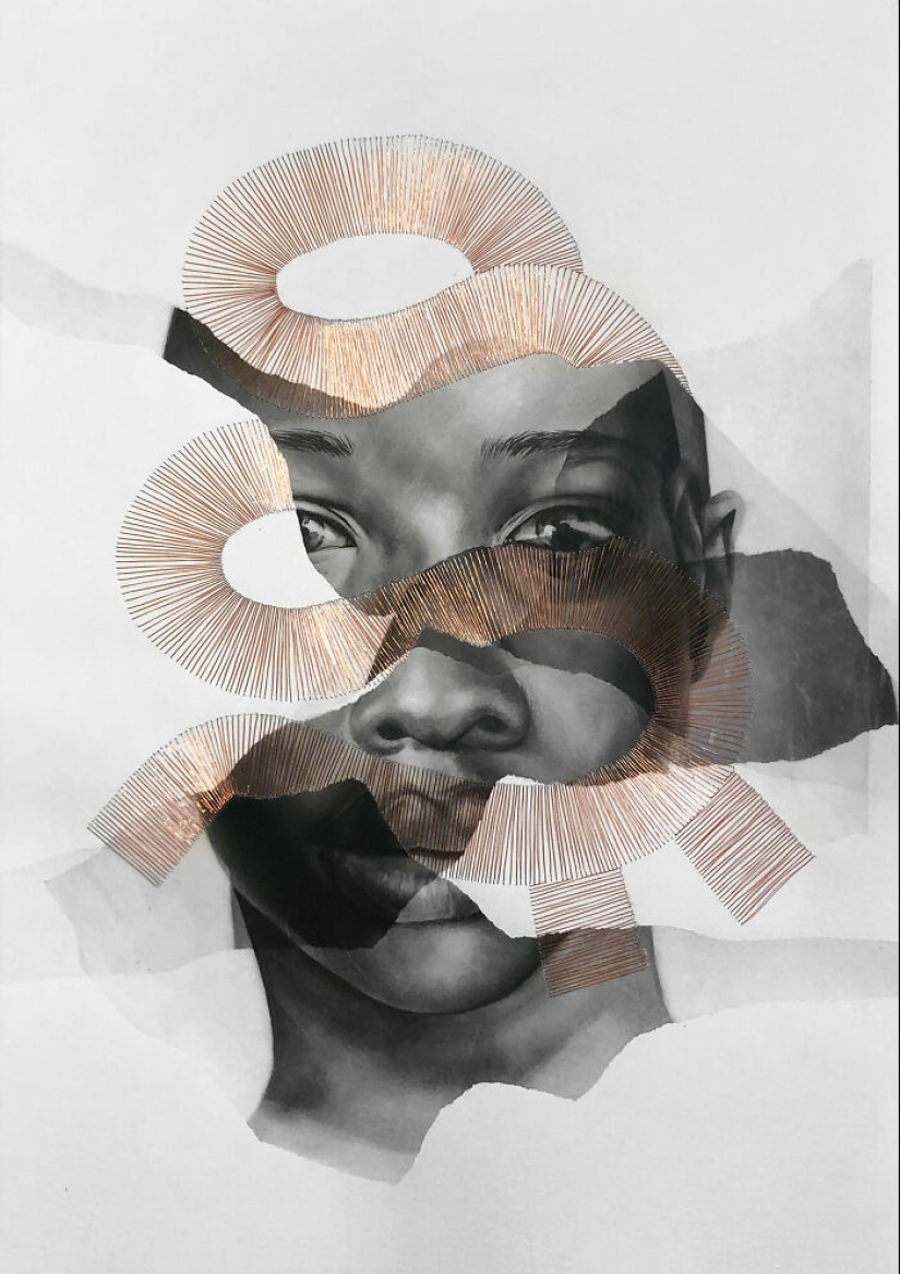 10 impresionantes retratos reconstruidos con intrincadas costuras de hilo de cobre por Mariana San Martín 10 impresionantes retratos reconstruidos con intrincadas costuras de hilo de cobre por Mariana San Martín