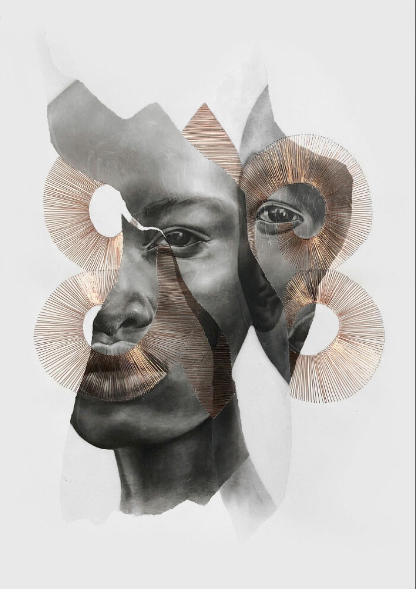 10 impresionantes retratos reconstruidos con intrincadas costuras de hilo de cobre por Mariana San Martín 10 impresionantes retratos reconstruidos con intrincadas costuras de hilo de cobre por Mariana San Martín