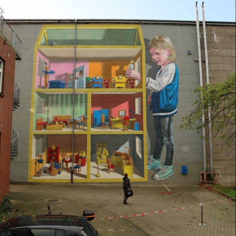 10 murales con efecto 3D que invitan a la reflexión pintados por este artista holandés
