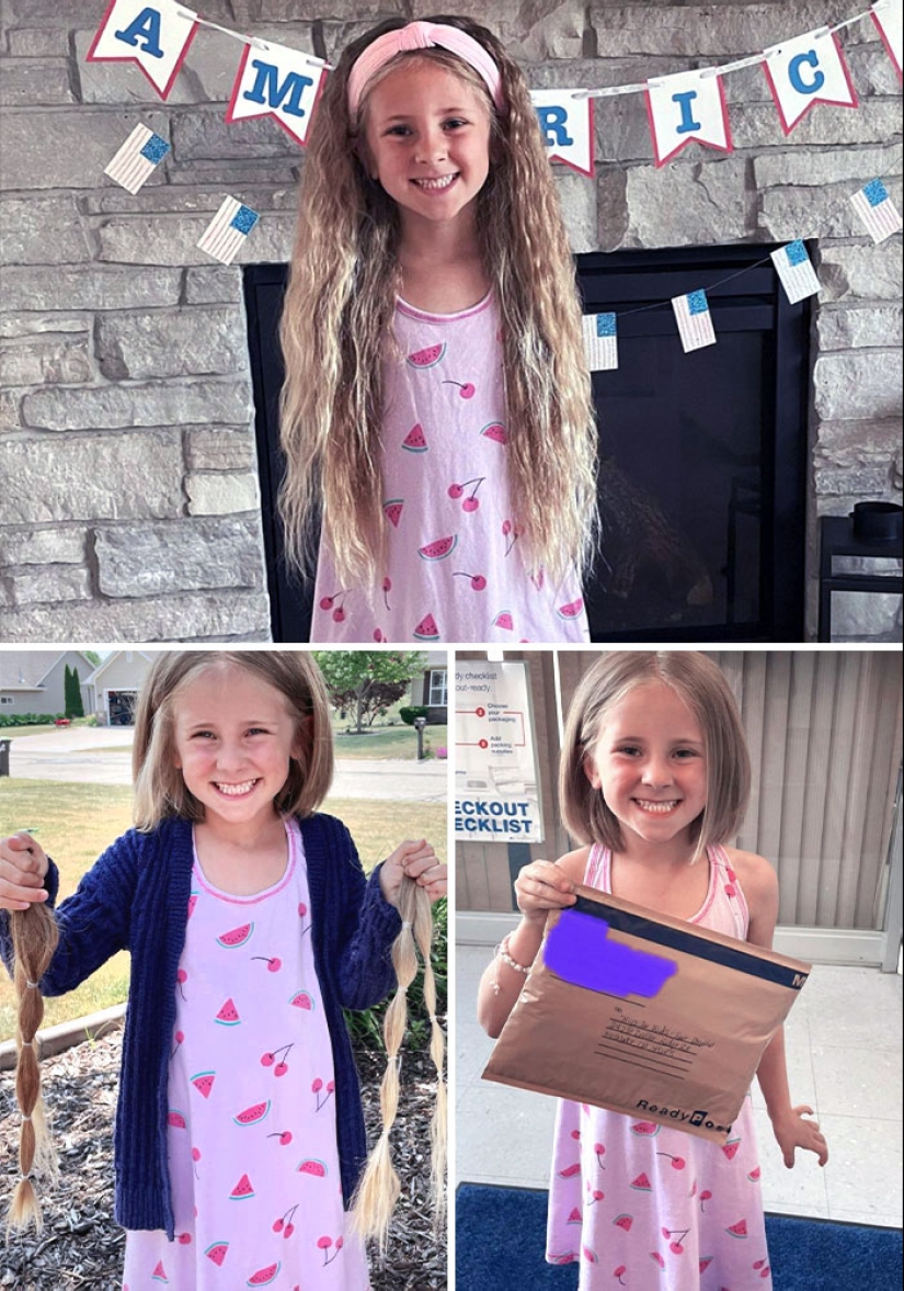 10 People Before And After Cutting Off Their Long Hair To Donate It (Part2)