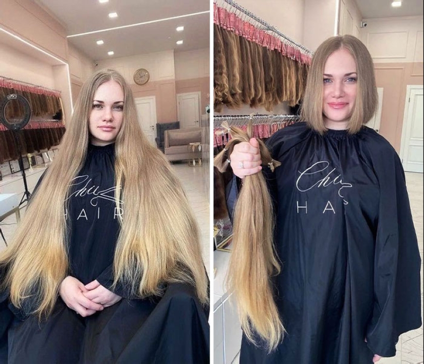 10 People Before And After Cutting Off Their Long Hair To Donate It (Part2)