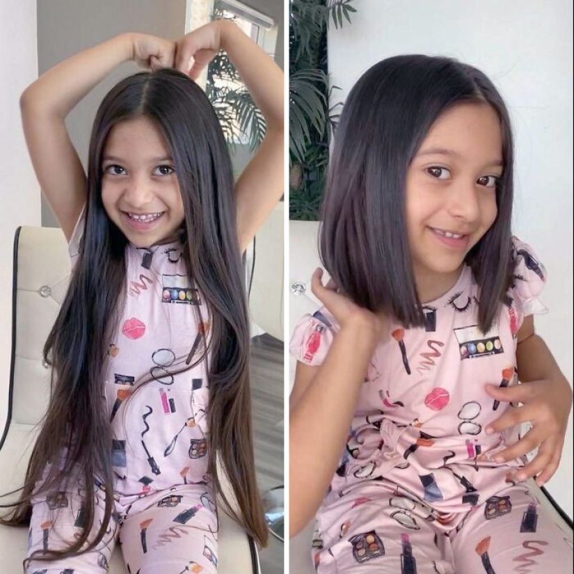 10 People Before And After Cutting Off Their Long Hair To Donate It (Part2)