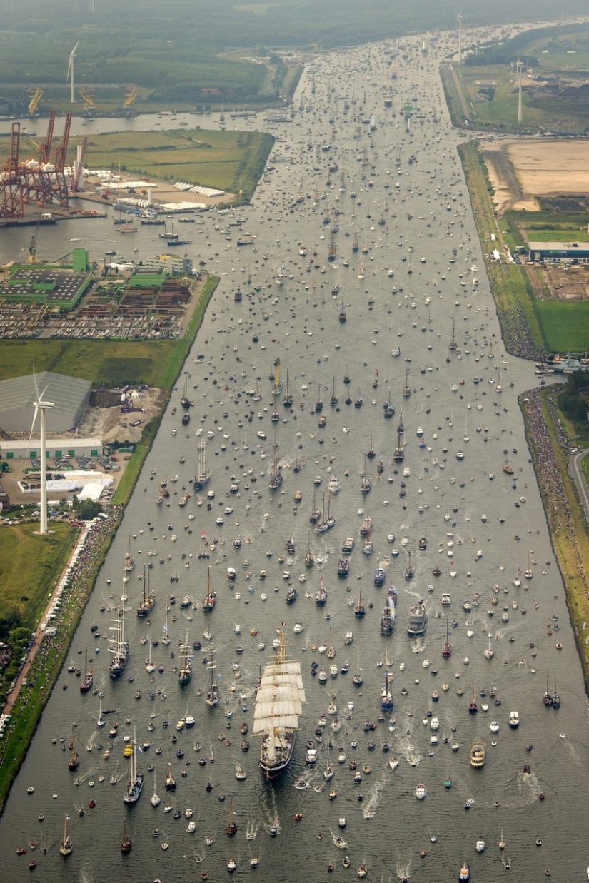 11 photos of the parade of ships in Amsterdam, from which you will want to buy yourself a boat and go to sea