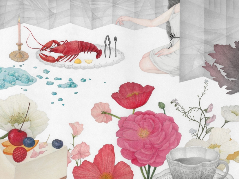12 suaves ilustraciones de Vicki Ling