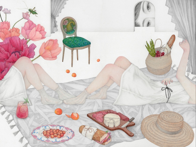 12 suaves ilustraciones de Vicki Ling