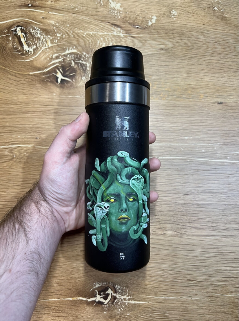 13 dibujos realistas que creé en termos 'Stanley'