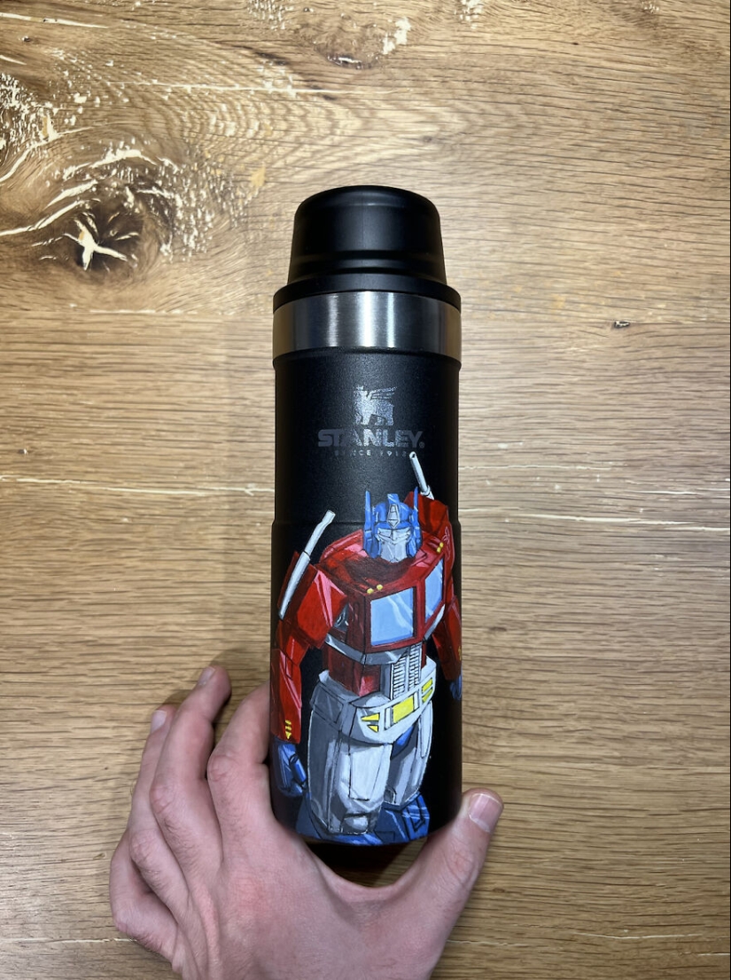 13 dibujos realistas que creé en termos 'Stanley'