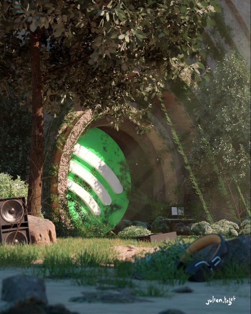 13 Images I Created Showcasing A World Where Big Brands Have Been Forgotten