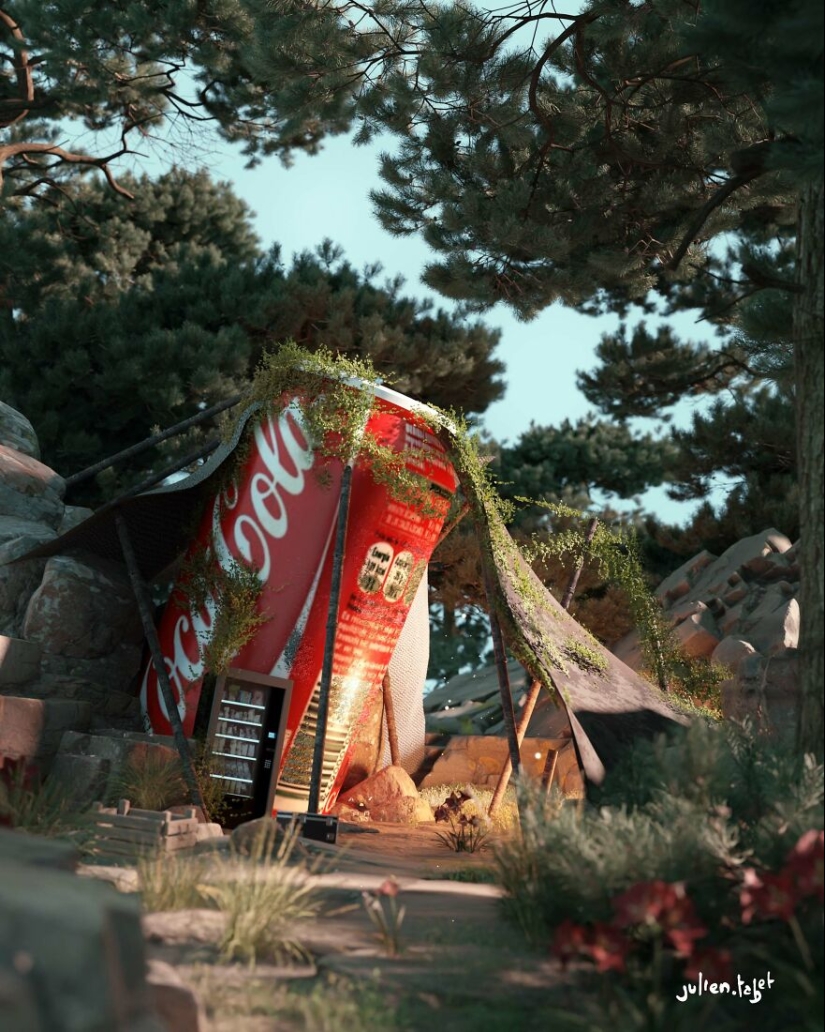 13 Images I Created Showcasing A World Where Big Brands Have Been Forgotten