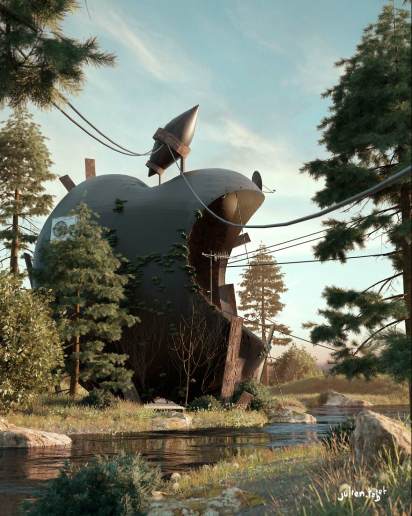 13 Images I Created Showcasing A World Where Big Brands Have Been Forgotten