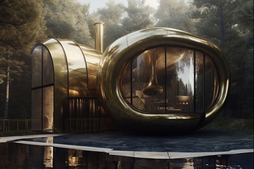 14 casas que diseñé inspirándome en las características de los instrumentos musicales con la ayuda de la IA