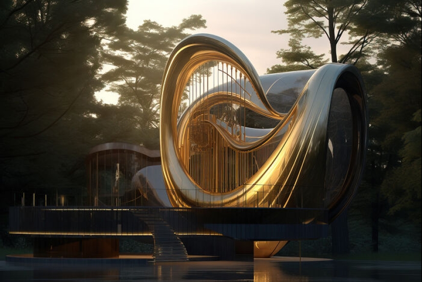 14 casas que diseñé inspirándome en las características de los instrumentos musicales con la ayuda de la IA