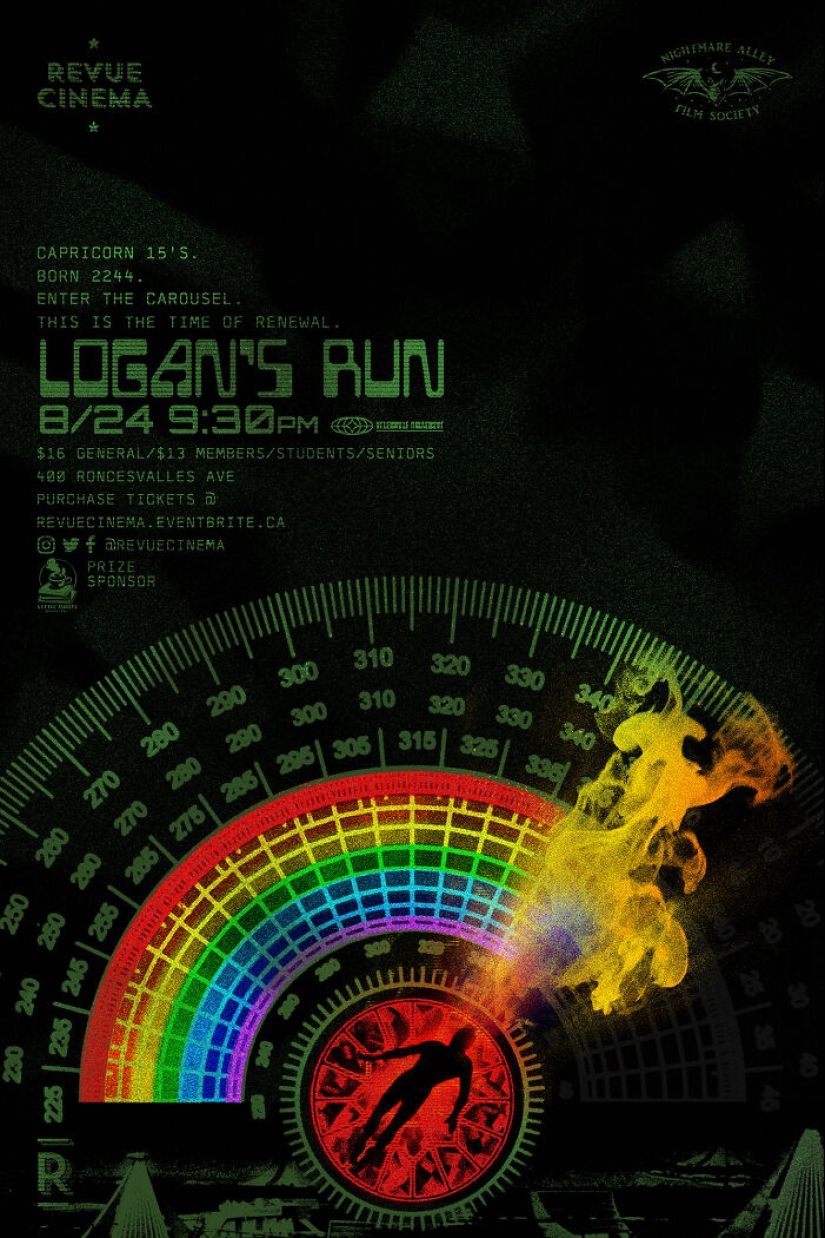 15 carteles de películas alternativas que diseñé para un teatro local en Toronto, Canadá