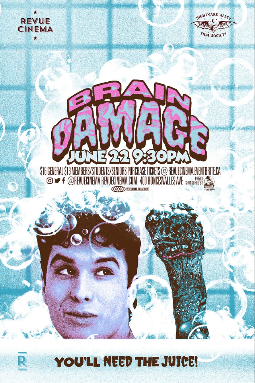 15 carteles de películas alternativas que diseñé para un teatro local en Toronto, Canadá