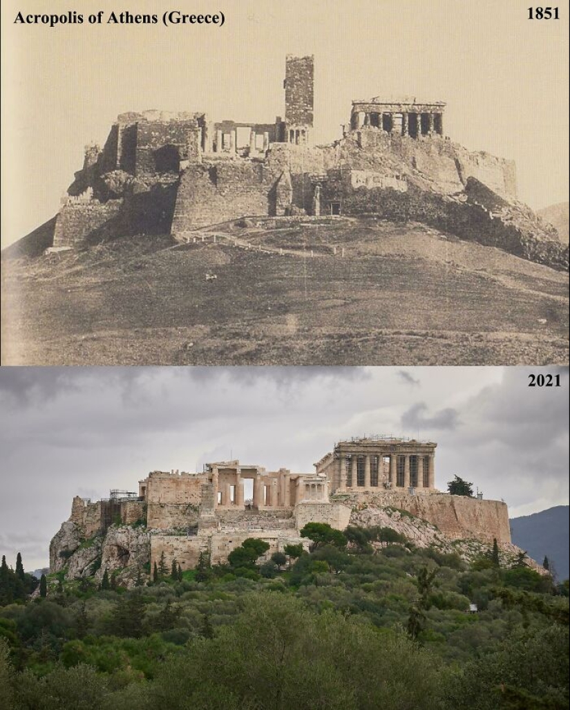 15 fotos de 'antes y ahora' que muestran cómo han cambiado los tiempos, compartidas en 'Fotos antiguas de la vida real'