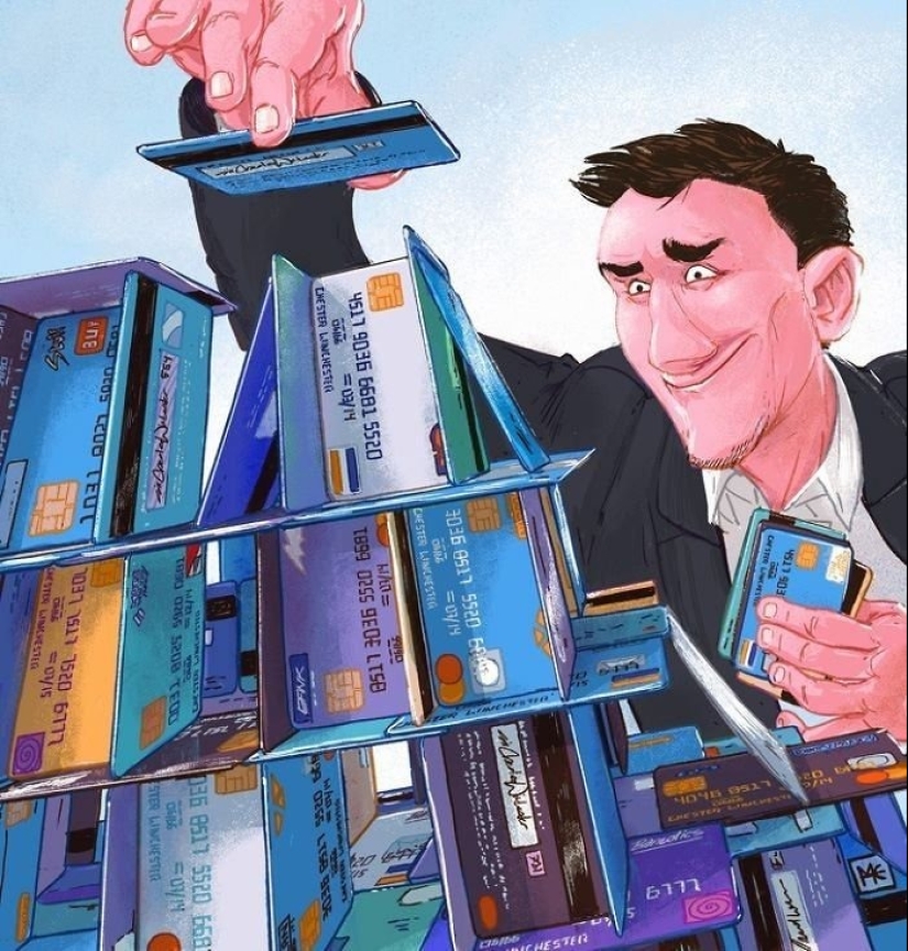 15 mordaces ilustraciones de un artista polaco que describen nuestra vida sin adornos