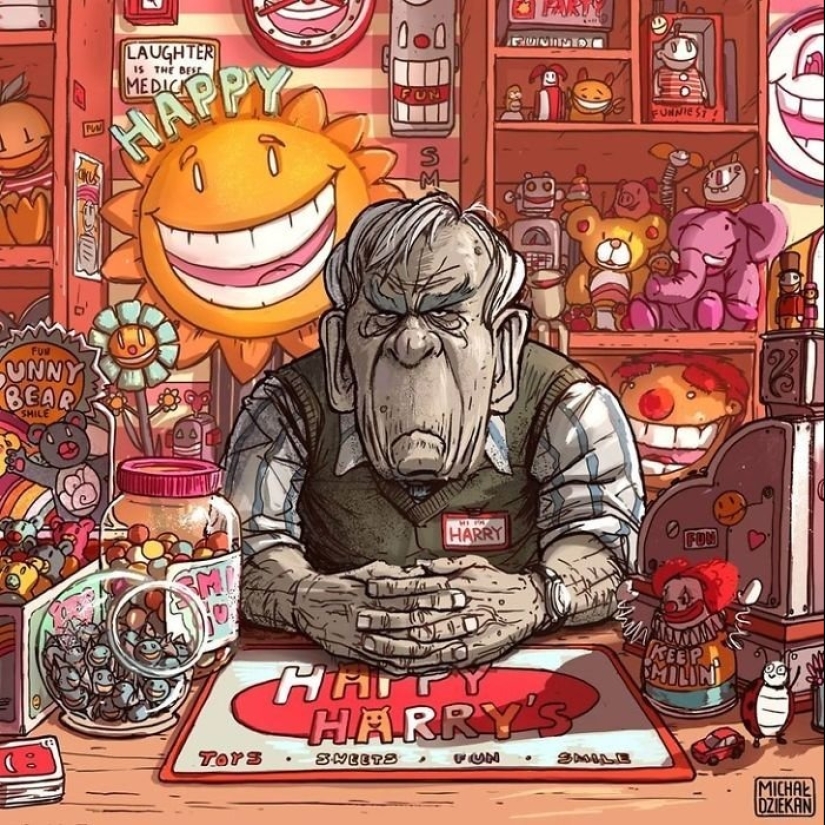 15 mordaces ilustraciones de un artista polaco que describen nuestra vida sin adornos