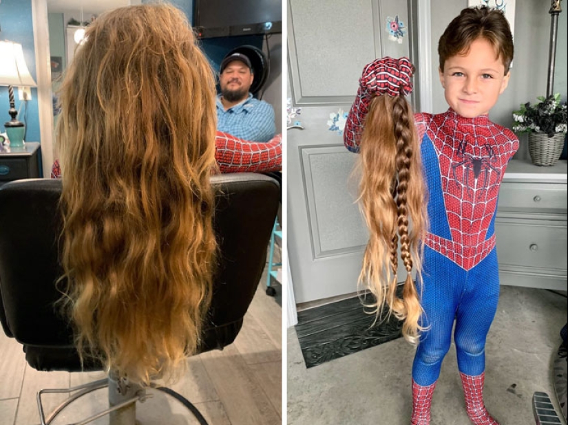 15 personas antes y después de cortarse el pelo largo para donarlo