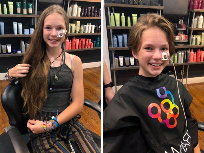15 personas antes y después de cortarse el pelo largo para donarlo