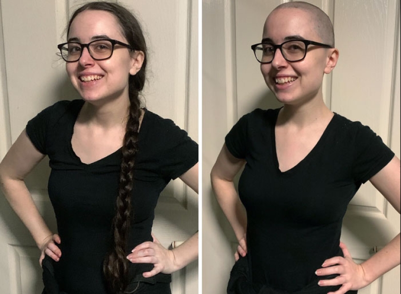15 personas antes y después de cortarse el pelo largo para donarlo