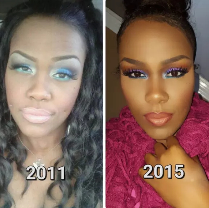 16 transformaciones felices de chicas que finalmente aprendieron a maquillarse