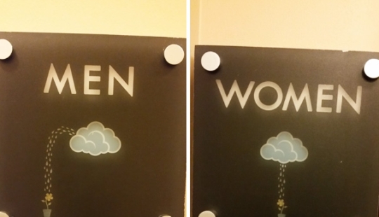 20 de los letreros de baño más creativos de todos los tiempos