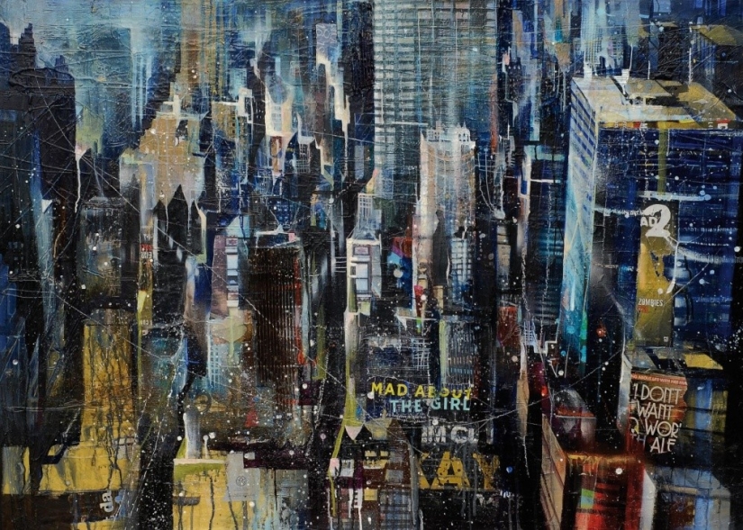 20 fascinating paintings in the rhythm of the modern city