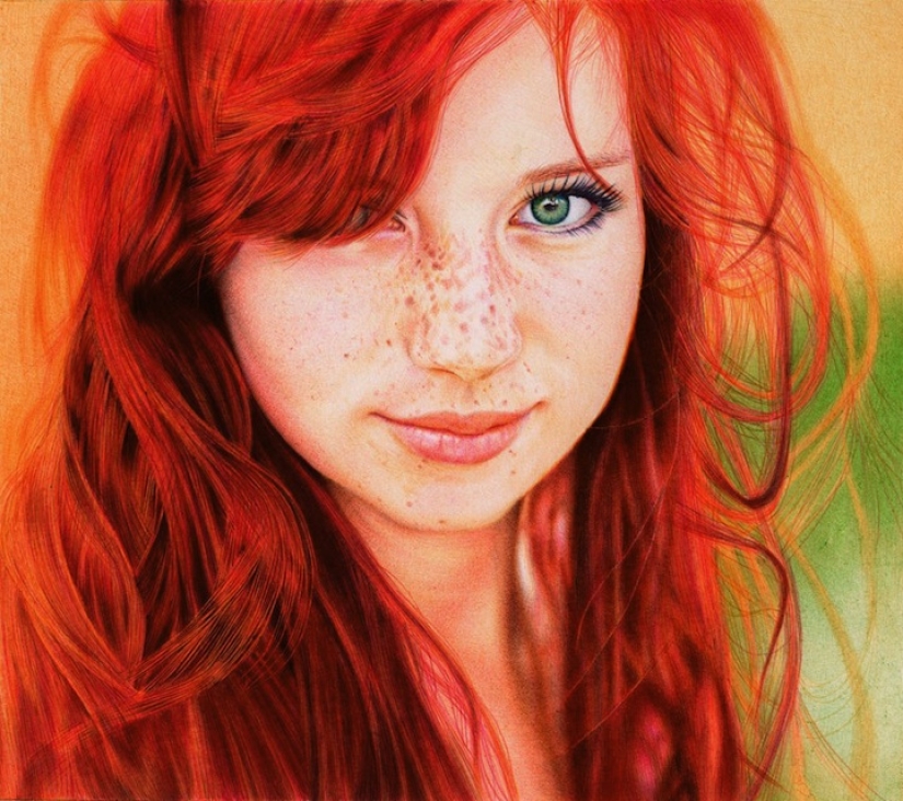 20 incredible paintings written with an ordinary ballpoint pen