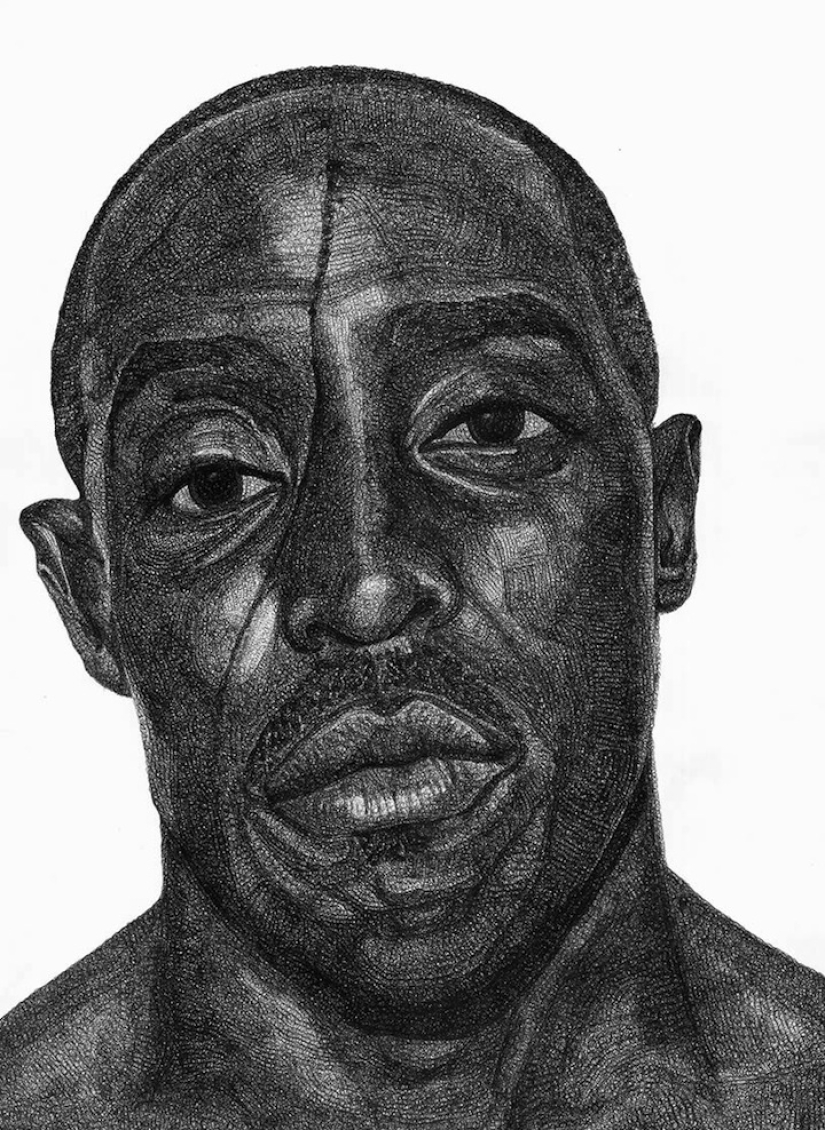 20 incredible paintings written with an ordinary ballpoint pen