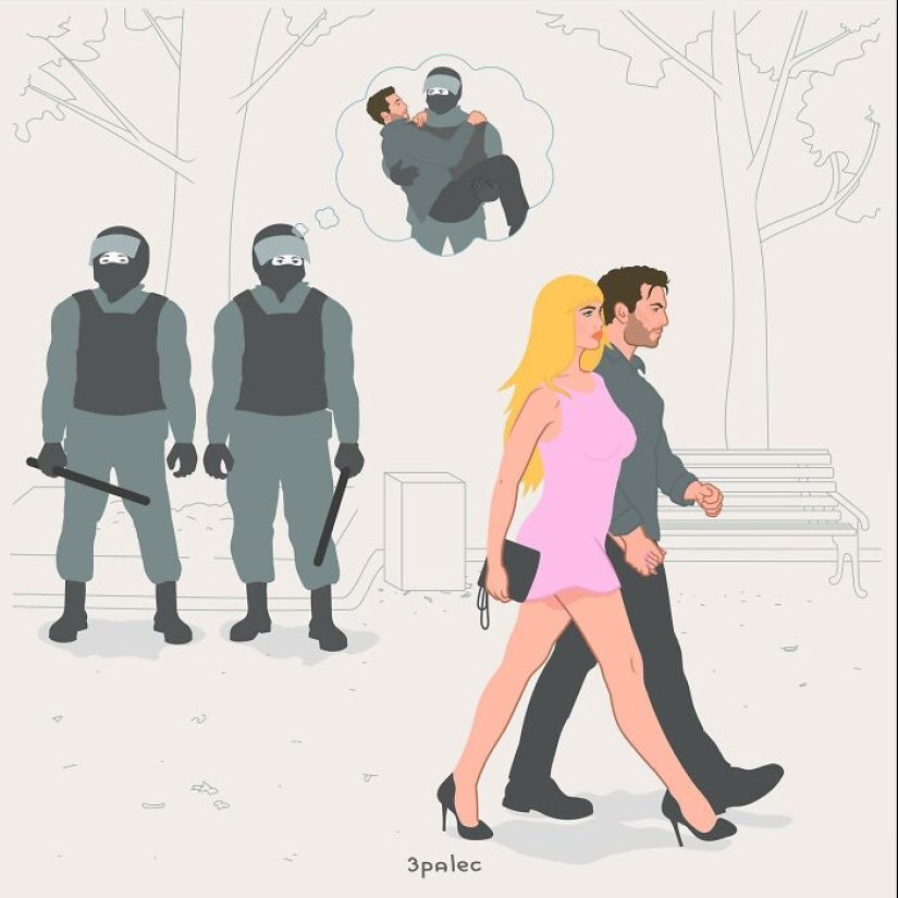 23 historietas divertidas con giros inesperados y una pizca de humor negro hechas por este artista