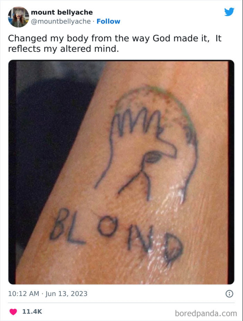 30 tatuajes gloriosamente malos que se compartieron en respuesta a la nueva tinta de Grimes