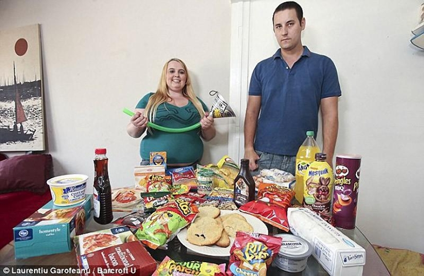 5000 calories a day - gain weight to become famous on the Internet