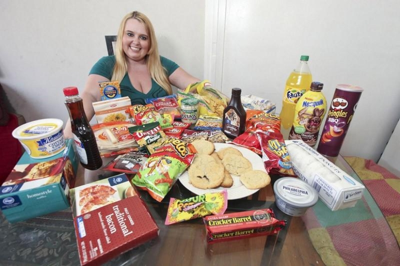 5000 calories a day - gain weight to become famous on the Internet