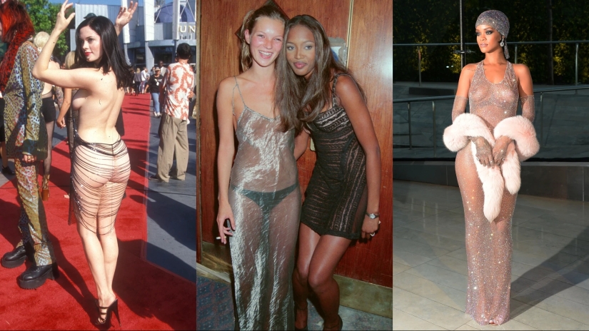 7 of the most iconic naked dresses