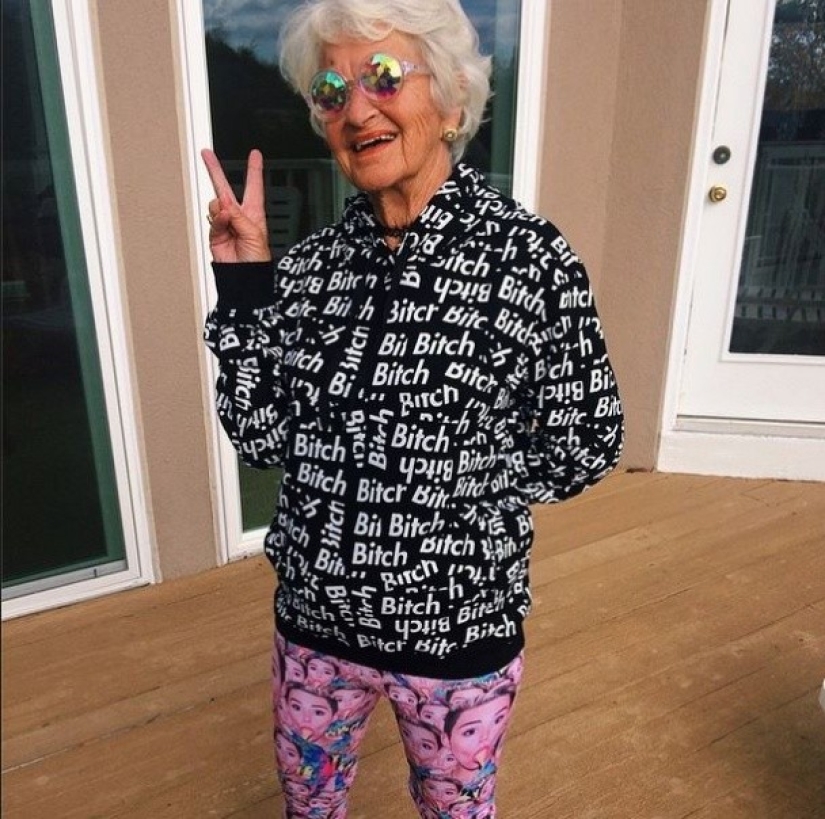 86-year-old &#39;cool&#39; grandma posts crazy photos on Instagram
