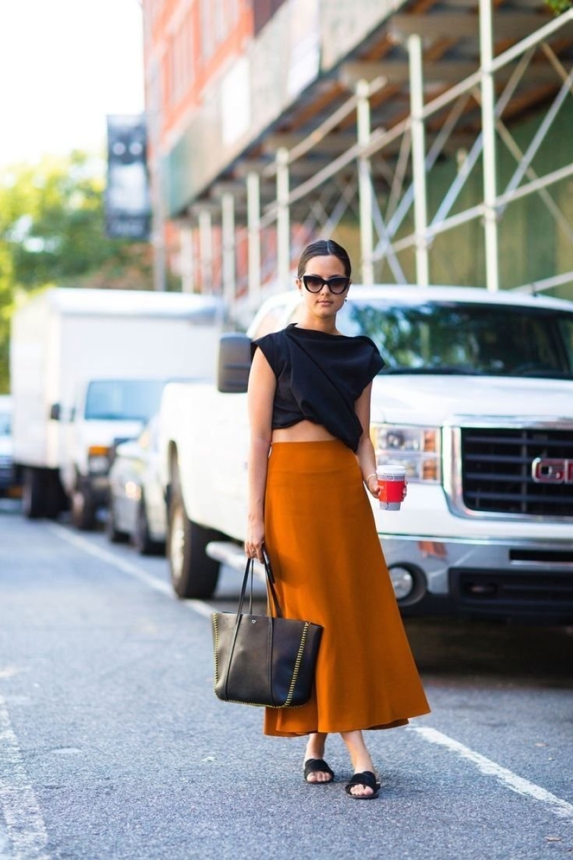 9 ideas on how to wear a long skirt without looking old-fashioned