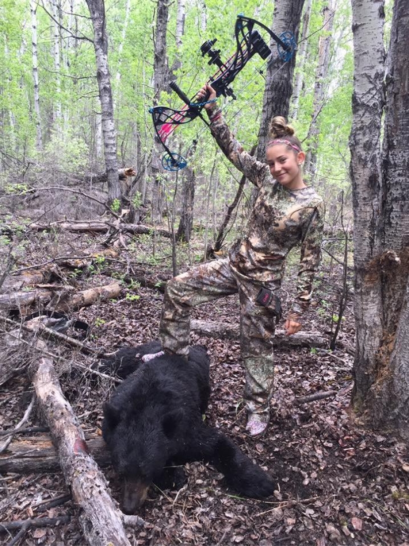 A 12-year-old girl who loves to kill animals