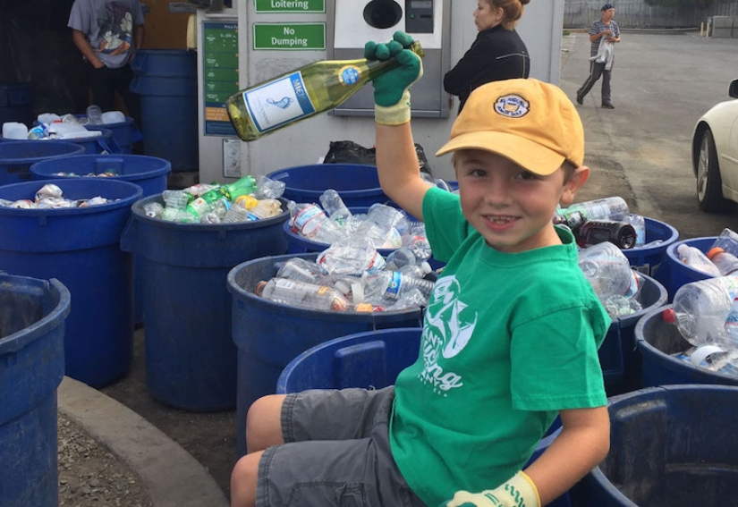 A 7-year-old boy founded a waste recycling company and has already earned $10,000 for college