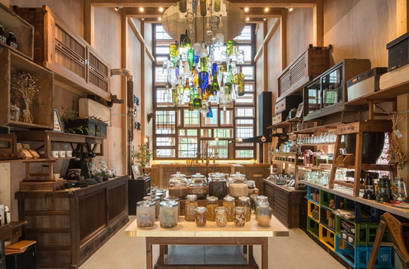 A bar in Japan built entirely out of garbage