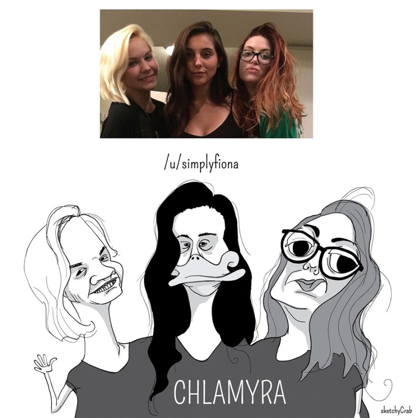 A cartoonist drew Reddit users, highlighting the worst