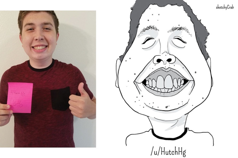 A cartoonist drew Reddit users, highlighting the worst