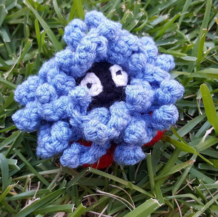A good Samaritan crochets Pokemon and leaves them in places where they can be caught in Pokemon Go