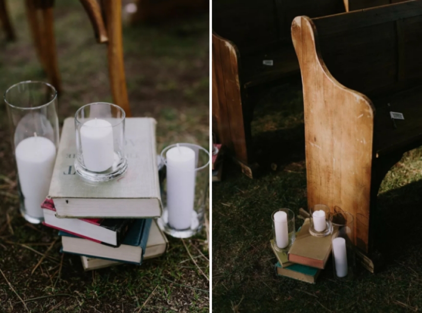 A Harry Potter-style wedding: owls, a castle and magic wands