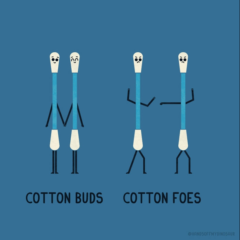 A Playful Twist Of Words: My Series Of 15 Punny Illustrations And Their Quirky Opposites A Playful Twist Of Words: My Series Of 15 Punny Illustrations And Their Quirky Opposites