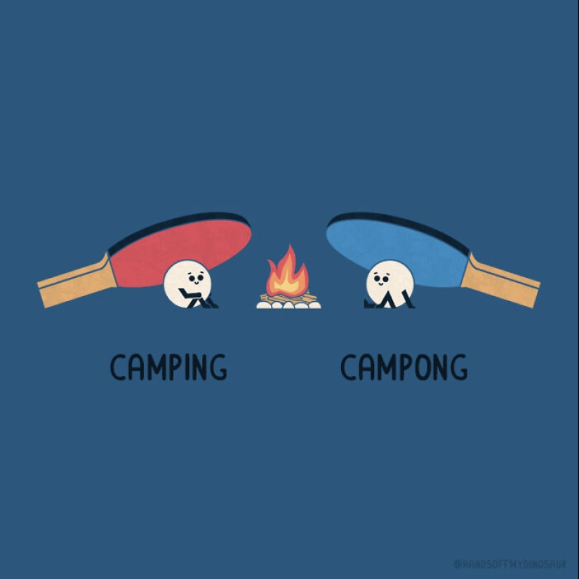 A Playful Twist Of Words: My Series Of 15 Punny Illustrations And Their Quirky Opposites A Playful Twist Of Words: My Series Of 15 Punny Illustrations And Their Quirky Opposites