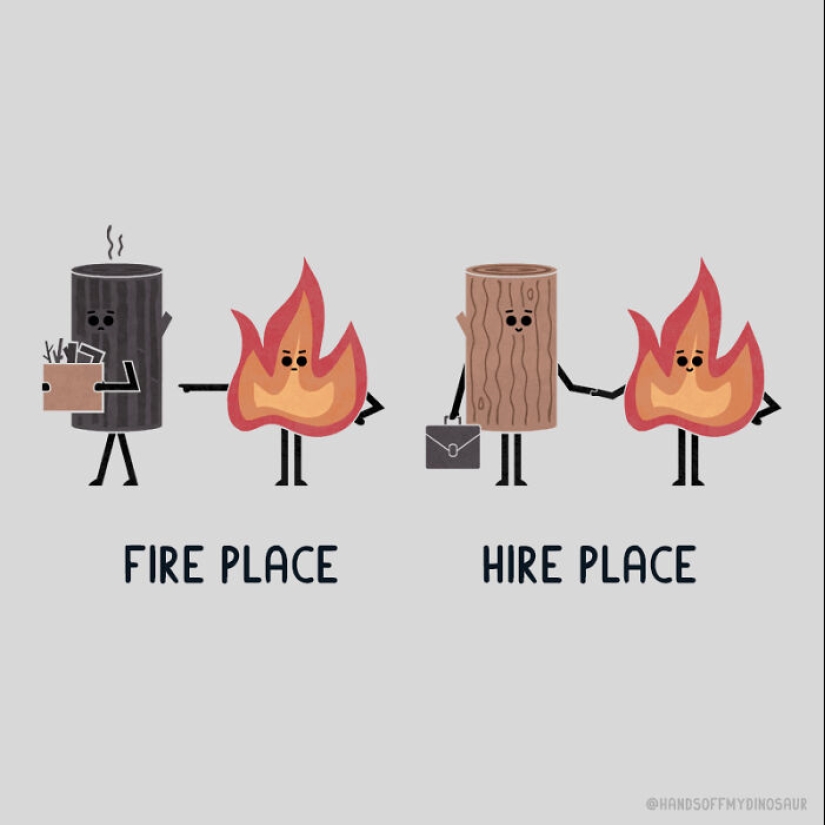 A Playful Twist Of Words: My Series Of 15 Punny Illustrations And Their Quirky Opposites A Playful Twist Of Words: My Series Of 15 Punny Illustrations And Their Quirky Opposites