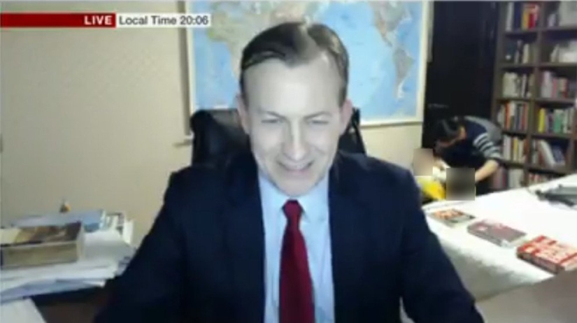 A professor from home gave an interview to the BBC, and his two children turned the video into a hit