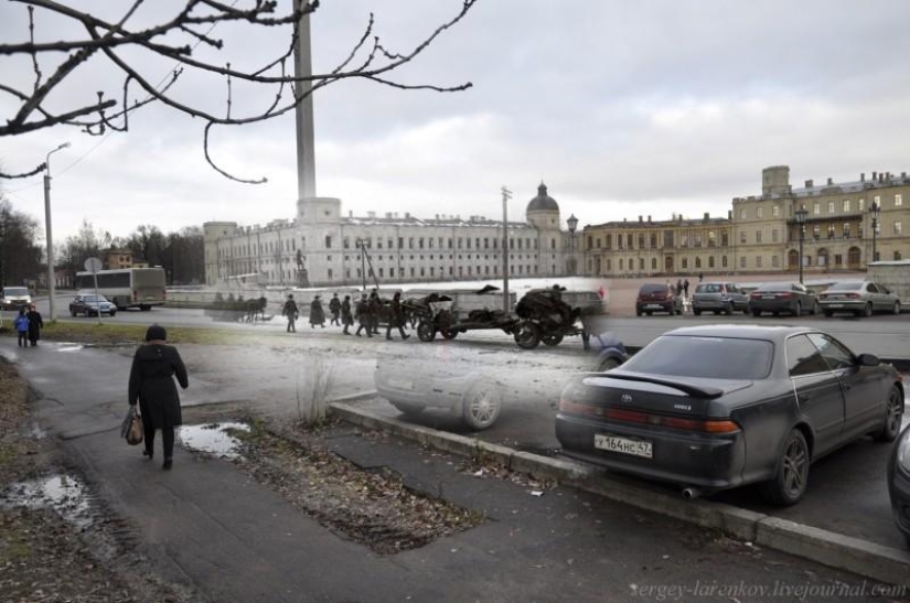 A través del tejido del tiempo: la liberación de Leningrado sitiada en 1944 en las calles de la moderna San Petersburgo A través del tejido del tiempo: la liberación de Leningrado sitiada en 1944 en las calles de la moderna San Petersburgo
