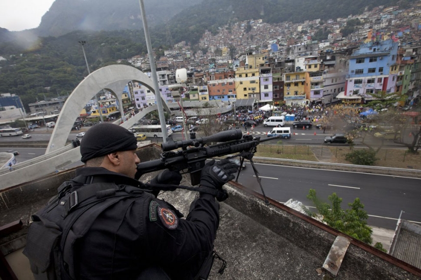 A walk through the dangerous favelas of Rio de Janeiro in the company of Brazilian special forces