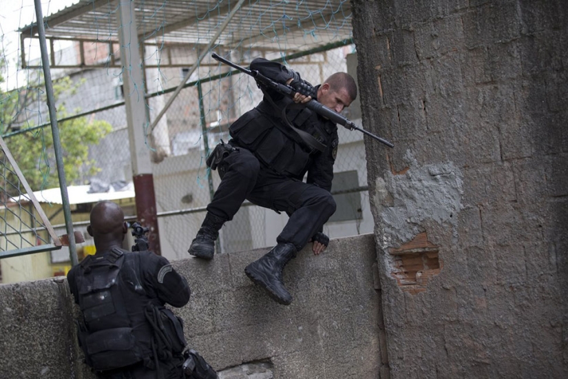 A walk through the dangerous favelas of Rio de Janeiro in the company of Brazilian special forces